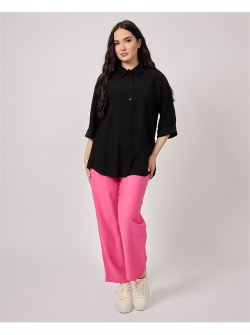 Camicia nera Yes Zee con manica a 3/4 YES ZEE | C210-YV000801